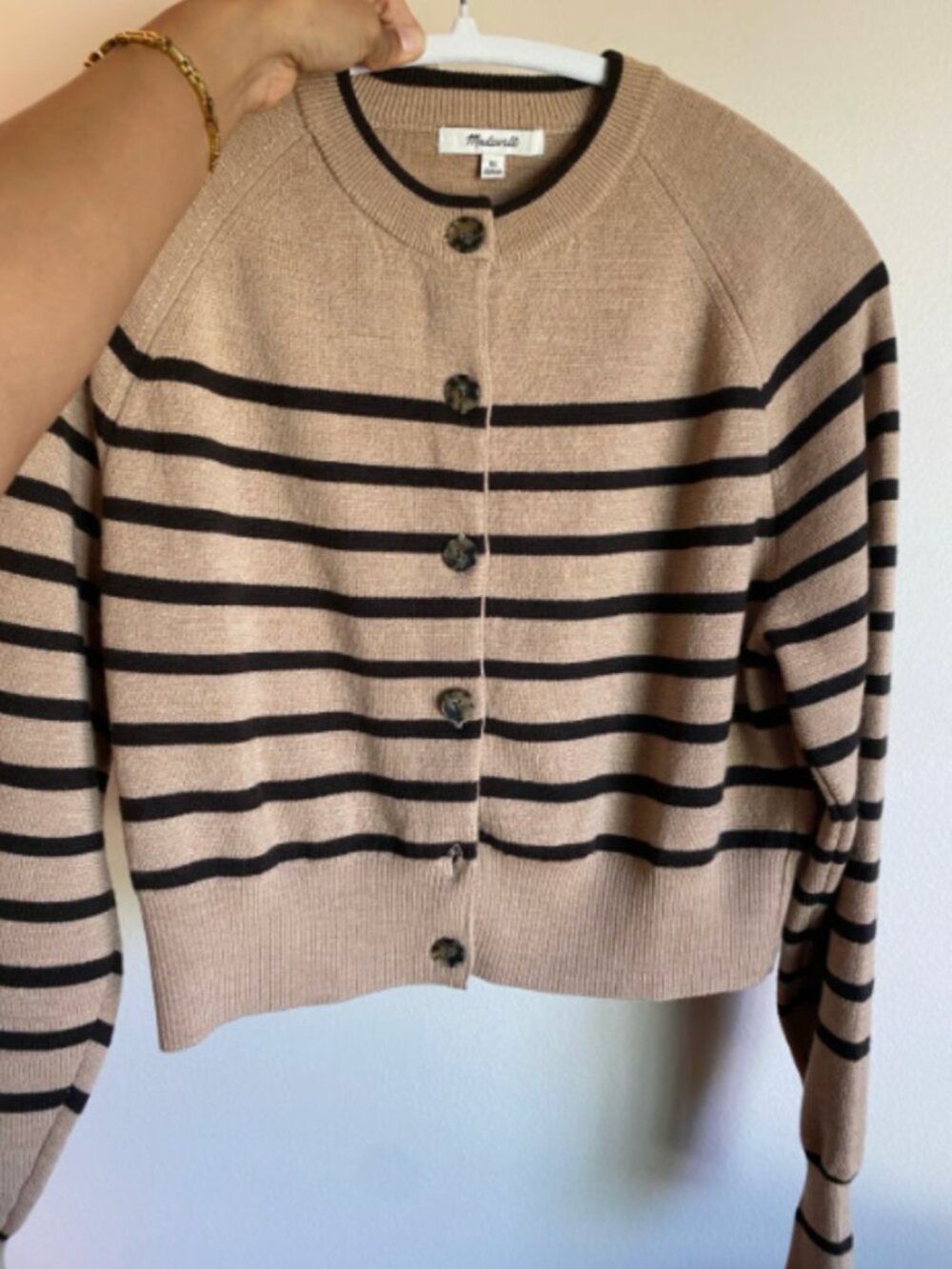 Madewell 100% Merino Wool Cropped Cardigan